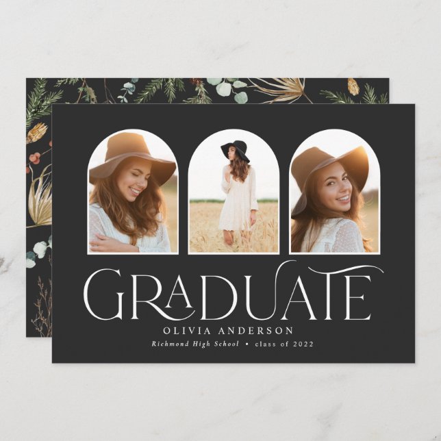 Anúncio Formando 3 fotografia arca aquarela botânica flora (Frente/Verso)