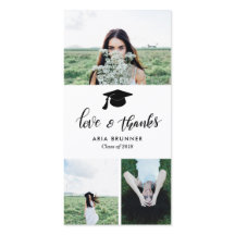 Formando Amor e Obrigados Três Fotografias Moderna