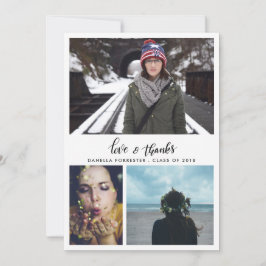 Anúncio Formando Bonito Obrigado Escrever Três Fotos