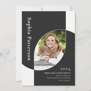 Anúncio Formando da faculdade - Duas fotos preto branco