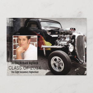 Anúncio Formando da foto do emblema de V8 do estudante dos