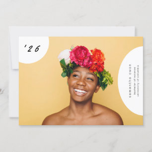 Anúncio Formando da Universidade de Diversão Boho Pop com