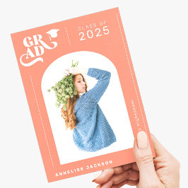 Anúncio Formando de ano de fotografia moderna elegante