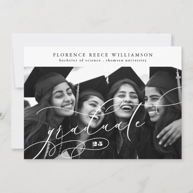 Anúncio Formando de Caligrafia 2 Formandos de Fotografia (Frente)