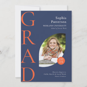 Anúncio Formando de Faculdade - Azul - Laranja