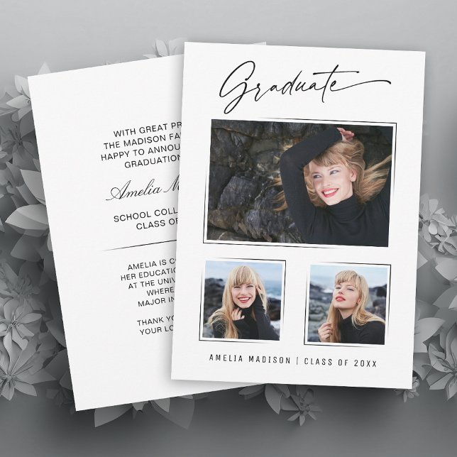 Anúncio Formando de Fotografia do Script 3 de Tinta Modern (Criador carregado)