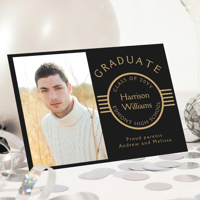 Anúncio Formando de Fotografias Moderno - Douradas Bandas  (Criador carregado)