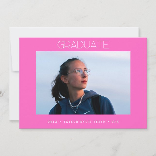 Anúncio formando de fotos da escola de formando simples, r (Frente)