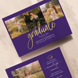 Anúncio Formando de Script de Graduação 2025 3 Fotos