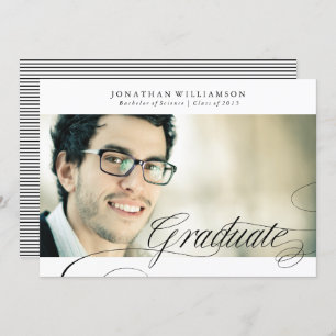 Anúncio Formando de Script Elegante Formal Classy