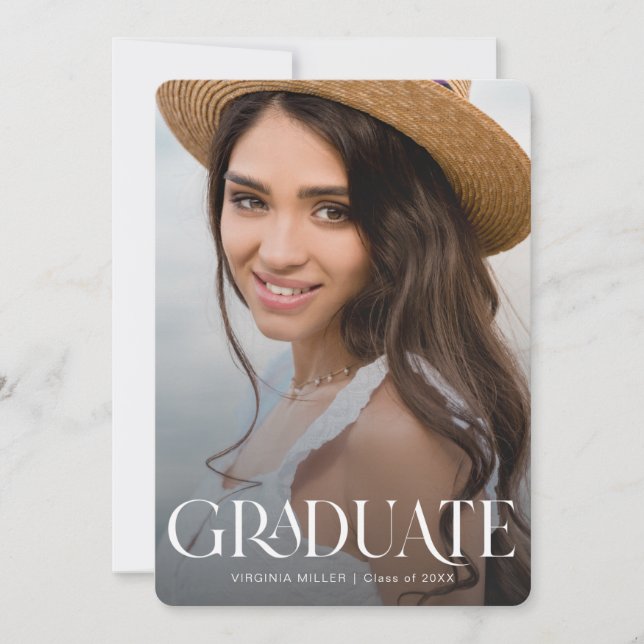 Anúncio Formando de Tipografia Moderno (Frente)