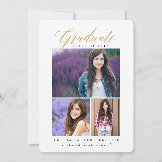 ANÚNCIO FORMANDO MODERNO ELEGANTE (Frente)