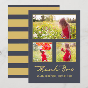 Anúncio Formando moderno obrigado de colagem de fotos que 