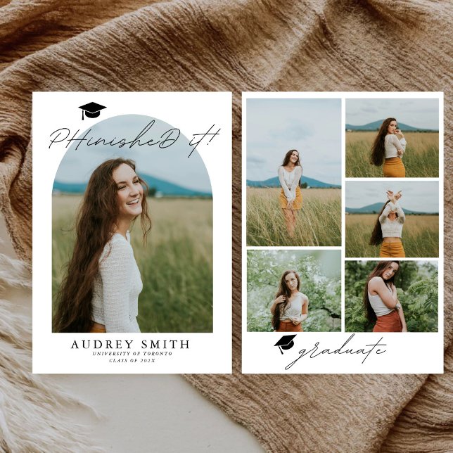 Anúncio Formando PHINISHED IT Graduation Announment (Anúnc (Criador carregado)