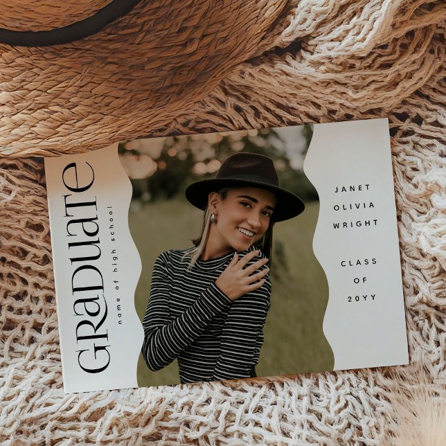 Anúncio Formando Simples Moderno de Foto de Borda Wavy (Criador carregado)