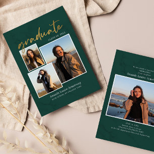 Anúncio formando Verde do Script de Colagem de Fotografias