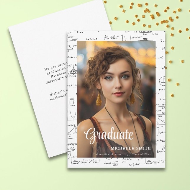 Anúncio Formandos de Fotografia de Matemática Elegante (Criador carregado)