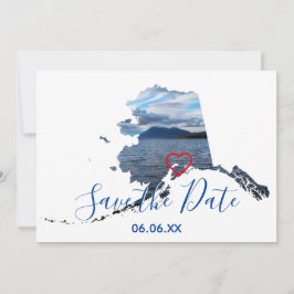 Anúncio Formas do Alaska Foto para Salvar a Data