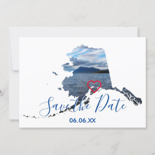 Anúncio Formas do Alaska Foto para Salvar a Data