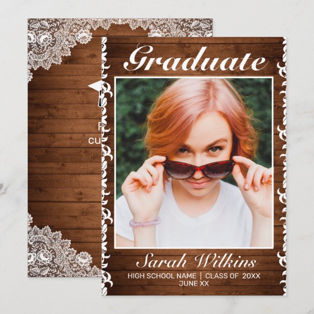 Anúncio Formatação Rustic Wood & White Lace (Frente/Verso)