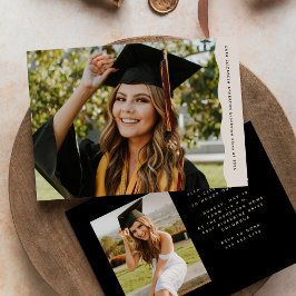 Anúncio Formatura com duas fotos de borda ondulada moderna