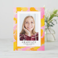 Formatura com Fundo Acrílico Rosa e Amarelo
