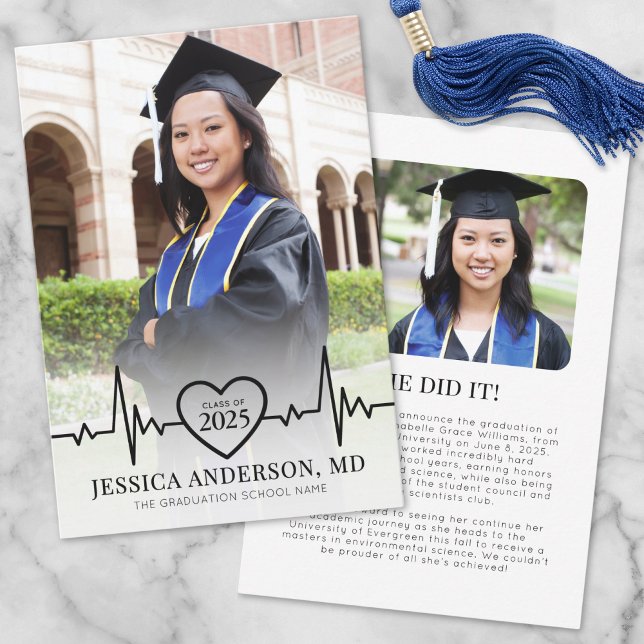 Anúncio Formatura da Faculdade de Medicina (Photo Medical School Graduation Announcement)