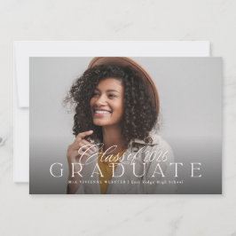 Anúncio Formatura da turma de 2025 foto simples e elegante