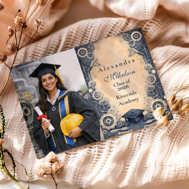 Anúncio Formatura em Engenharia Mecânica (Criador carregado)