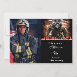 Anúncio Formatura Herói Bombeiro Fotografia