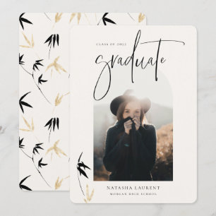 Anúncio Foto Arranjada de Graduação de Retrato com Script 