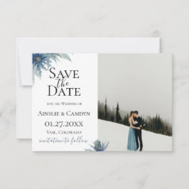 Anúncio Foto Blue Thistle Save The Date