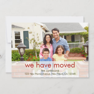 Anúncio Foto da família que movemos nome e novo endereço