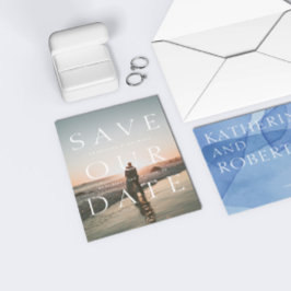 Anúncio Foto da Tipografia em Negrito Moderno Salva a Data