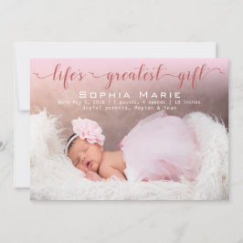 Anúncio Foto de Baby Girl | Script Moderno | Nascimento de