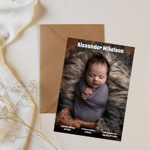 Anúncio Foto de Bebê Nascimento Moderno