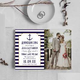 Anúncio Foto de Casamento de Âncora de Marinho Náutico e F