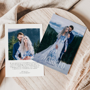Anúncio Foto de Casamento de Elegância de recem casados Vi