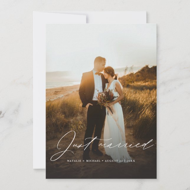 Anúncio Foto de Casamento de Elopement do Recem casados Bo (Frente)