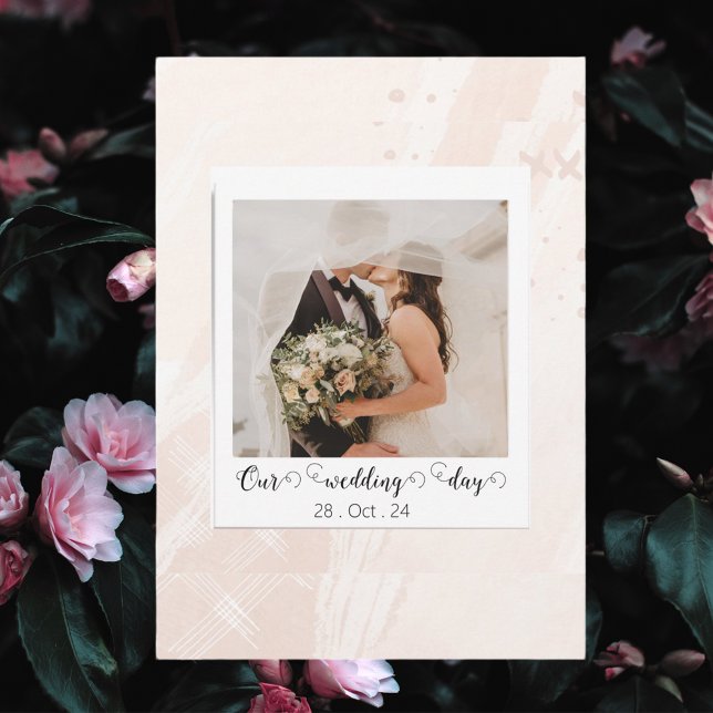 Anúncio Foto de Casamento Personalizada Elegante (Criador carregado)
