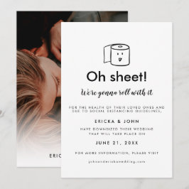 Anúncio Foto de casamento reduzido fofa e engraçada