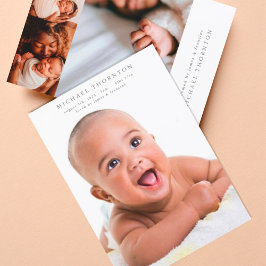 Anúncio foto de colagem online de nascimento de bebê editá