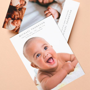 Anúncio foto de colagem online de nascimento de bebê editá