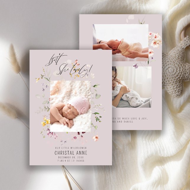 Anúncio Foto de Flor Selvagem Recém-Nascida Colagem Lilac  (Criador carregado)