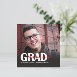 Anúncio Foto de Formatura com Ano em Quadrado com Roteiro 