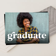 Foto de formatura em preto e branco retrô ousado