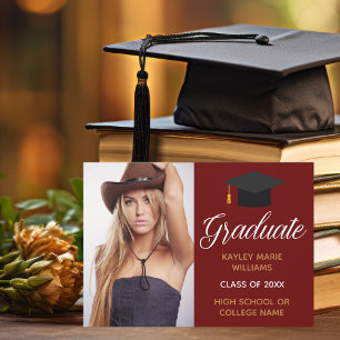 Anúncio Foto de Formatura Marrom Dourado Graduado 2026