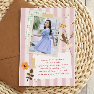 Anúncio Foto de Formatura no Estilo Álbum de Recortes com 