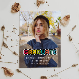 Anúncio Foto de gradação de tipografia colorido da imagem