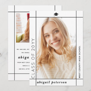 Anúncio Foto de graduação da Classe Branca Moderna de 2024